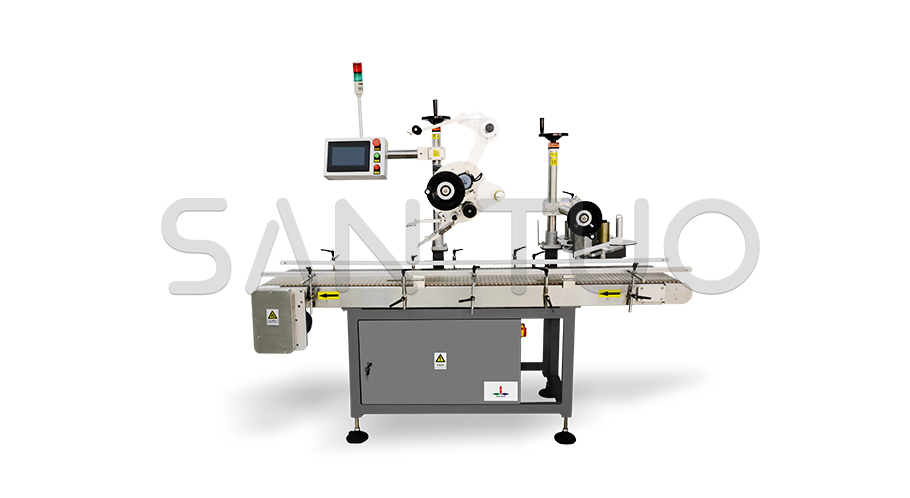 雙頭落地式貼標(biāo)機及輸送帶