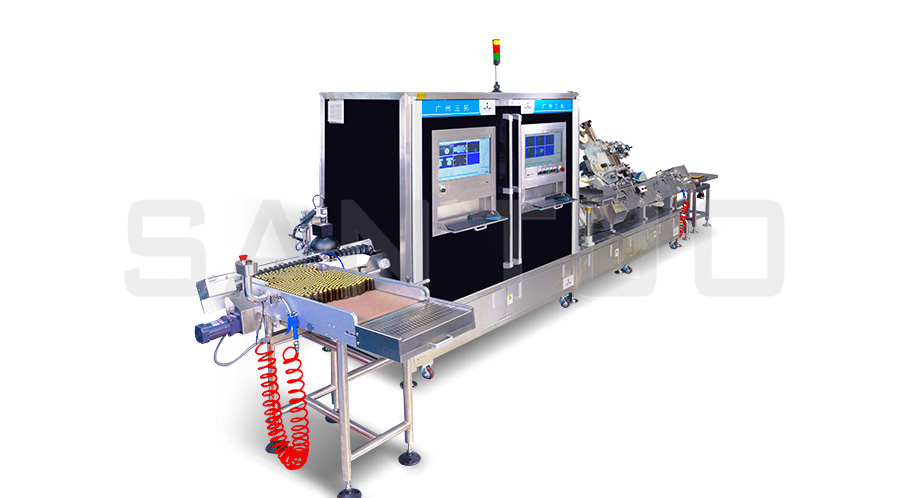 口服液燈檢貼標(biāo)一體機