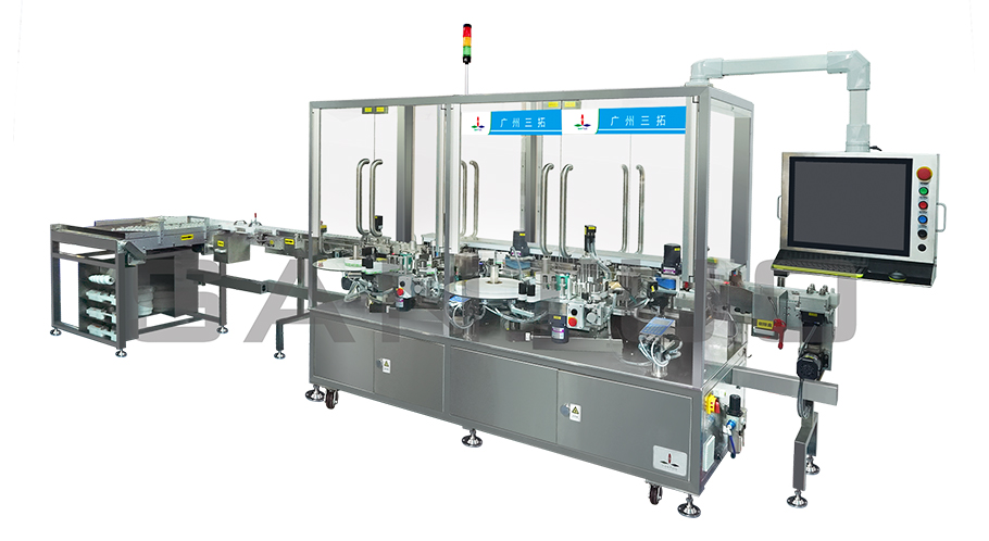 雙頭不間斷高速直線貼標(biāo)機(jī)