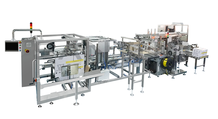 全自動裝箱碼垛生產(chǎn)線